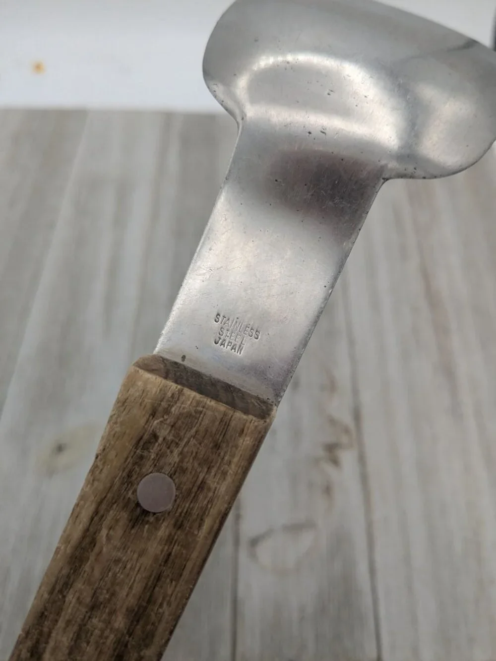 Stainless Steel Ice Cream Spade #1 Scoop Wood Handle 9 1/2